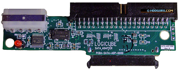 Адаптер Logicube: нижняя и верхняя поверхности платы